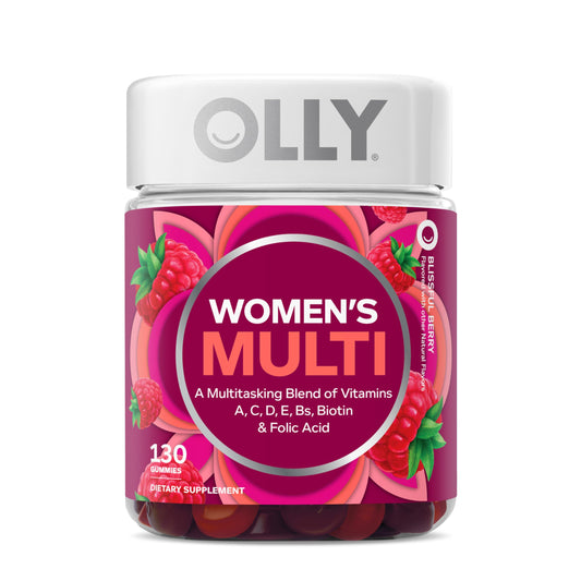 OLLY Women's Multivitamin Gummy, Vitamins A, D, C, E, Biotin, Folic Acid, Adult Chewable Vitamin, Berry Flavor, 45 Day Supply - 90 Count - My Store