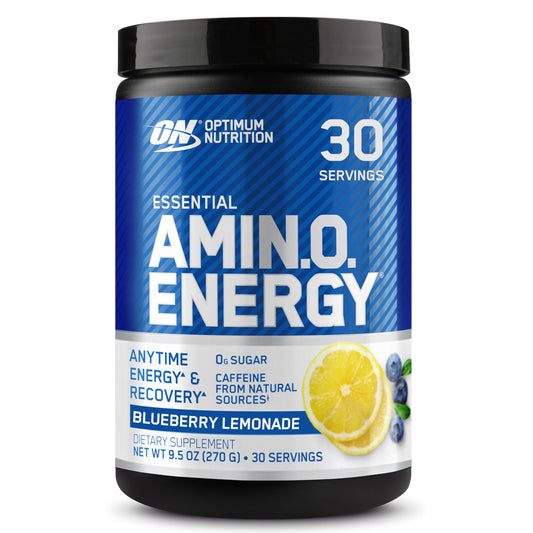 Optimum Nutrition Amino Energy - Pre Workout with Green Tea, BCAA, Amino Acids, Keto Friendly, Green Coffee Extract, Energy Powder - Concord Grape, 65 Servings (Packaging May Vary)