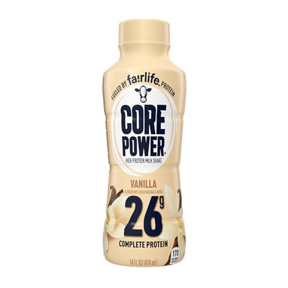 Core Power Protein Shake, Chocolate, 26g Bottle, 14oz, 12 Pack - My Store