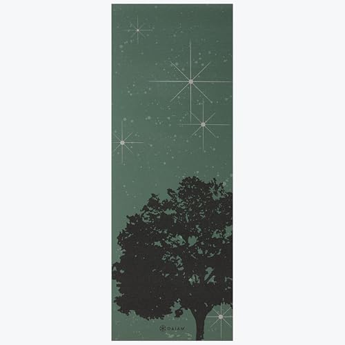 Gaiam Print Yoga Mat, Non Slip Exercise & Fitness Mat for All Types of Yoga, Pilates & Floor Exercises - My Store