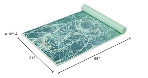Gaiam Print Yoga Mat, Non Slip Exercise & Fitness Mat for All Types of Yoga, Pilates & Floor Exercises - My Store