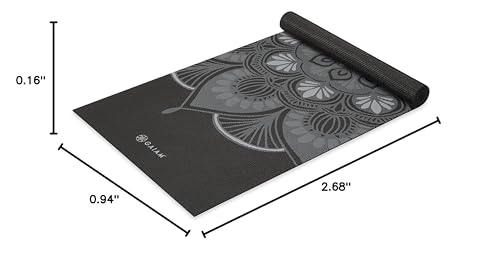 Gaiam Print Yoga Mat, Non Slip Exercise & Fitness Mat for All Types of Yoga, Pilates & Floor Exercises - My Store