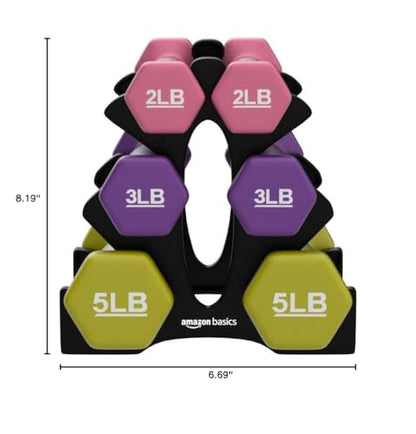 Amazon Basics Neoprene Dumbbell Hand Weights for Exercise and Muscle Toning - My Store