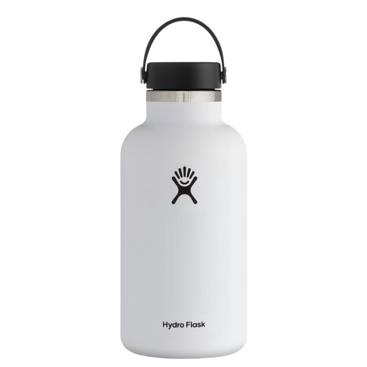 Hydro Flask Water Bottle - Insulated Stainless Steel - Wide Mouth Flex Lid, Non Spill, Leakproof and Refillable in 32 Oz Stone Gray