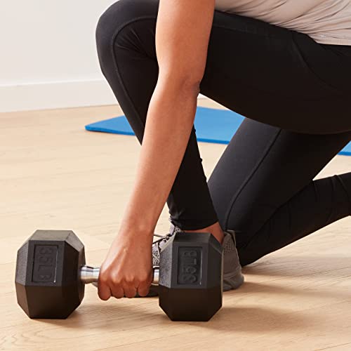 Amazon Basics Rubber Hex Dumbbell Hand Weight - My Store