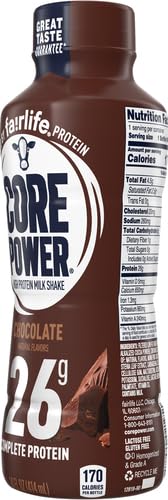 Core Power Protein Shake, Chocolate, 26g Bottle, 14oz, 12 Pack - My Store