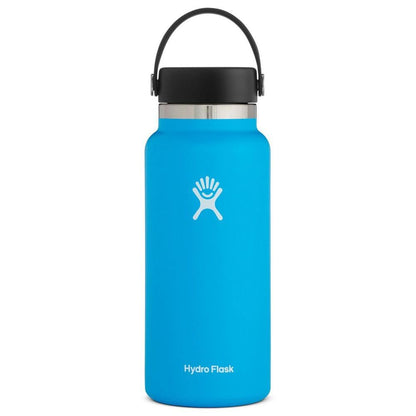 Hydro Flask Water Bottle - Insulated Stainless Steel - Wide Mouth Flex Lid, Non Spill, Leakproof and Refillable in 32 Oz Stone Gray