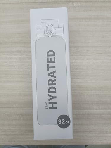 Sahara Sailor Water Bottle, 32/25/17oz Durable and Leakproof Water Bottles Motivational with Time Marker, Tritan, BPA Free, Wide Mouth with Easy Clean Brush for Gym, Travel, School, Office (1 Bottle) - My Store