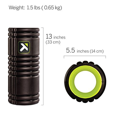 TriggerPoint Grid 1.0 Foam Roller - 13" Multi-Density Massage Roller for Deep Tissue & Muscle Recovery - Relieves Tight, Sore Muscles & Kinks, Improves Mobility & Circulation - Targets Key Body Parts - My Store