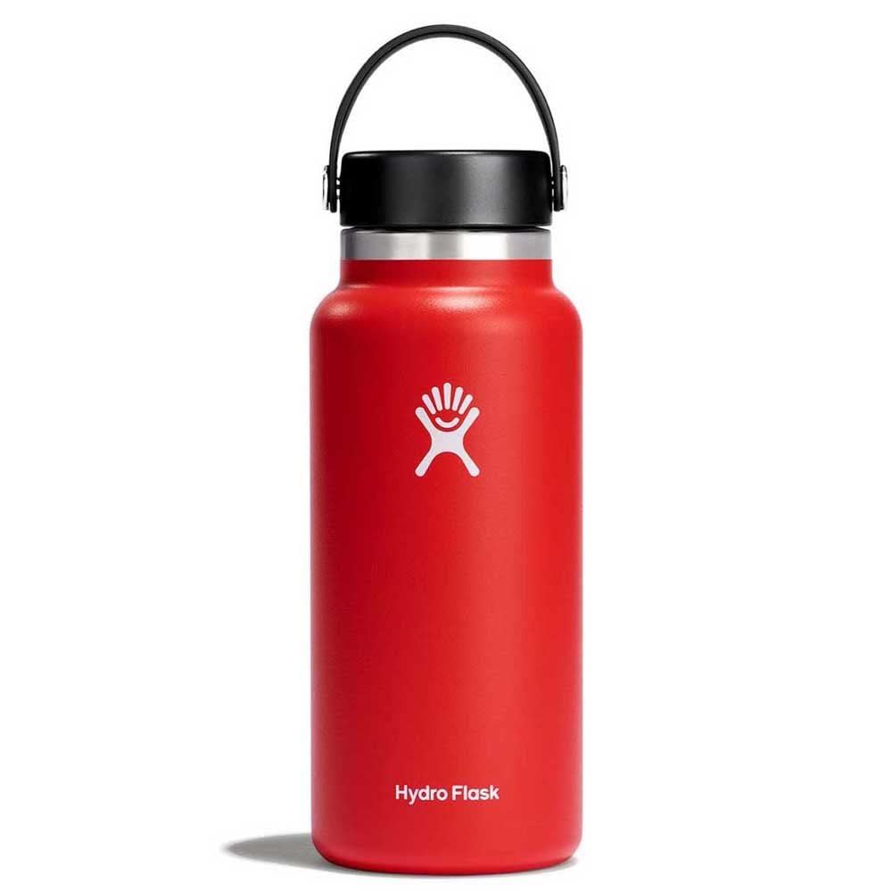 Hydro Flask Water Bottle - Insulated Stainless Steel - Wide Mouth Flex Lid, Non Spill, Leakproof and Refillable in 32 Oz Stone Gray