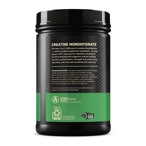 Optimum Nutrition Micronized Creatine Monohydrate Powder, Unflavored, 60 Servings, 300 Grams (Packaging May Vary) - My Store
