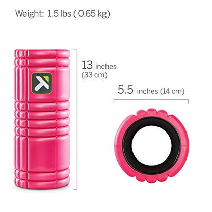 TriggerPoint Grid 1.0 Foam Roller - 13" Multi-Density Massage Roller for Deep Tissue & Muscle Recovery - Relieves Tight, Sore Muscles & Kinks, Improves Mobility & Circulation - Targets Key Body Parts - My Store