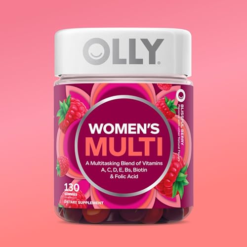 OLLY Women's Multivitamin Gummy, Vitamins A, D, C, E, Biotin, Folic Acid, Adult Chewable Vitamin, Berry Flavor, 45 Day Supply - 90 Count - My Store