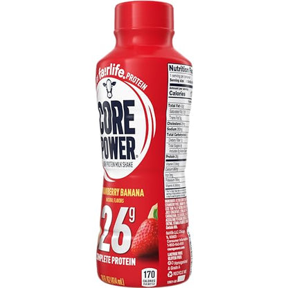 Core Power Protein Shake, Chocolate, 26g Bottle, 14oz, 12 Pack - My Store