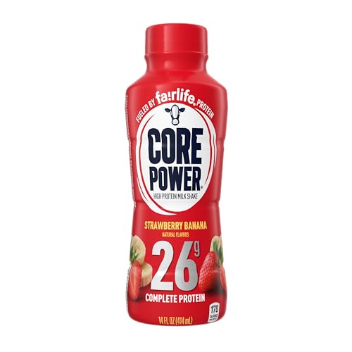 Core Power Protein Shake, Chocolate, 26g Bottle, 14oz, 12 Pack - My Store