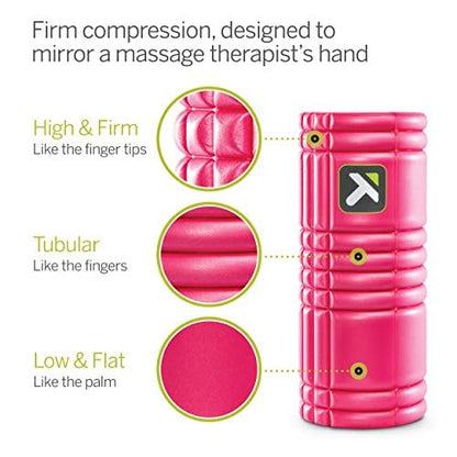 TriggerPoint Grid 1.0 Foam Roller - 13" Multi-Density Massage Roller for Deep Tissue & Muscle Recovery - Relieves Tight, Sore Muscles & Kinks, Improves Mobility & Circulation - Targets Key Body Parts - My Store