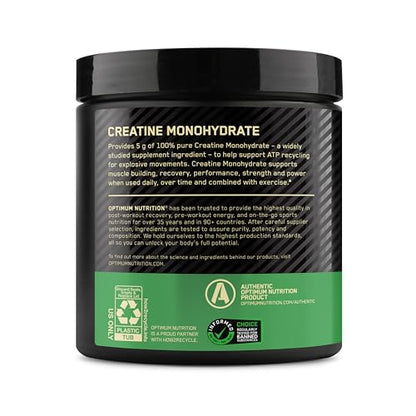 Optimum Nutrition Micronized Creatine Monohydrate Powder, Unflavored, 60 Servings, 300 Grams (Packaging May Vary) - My Store