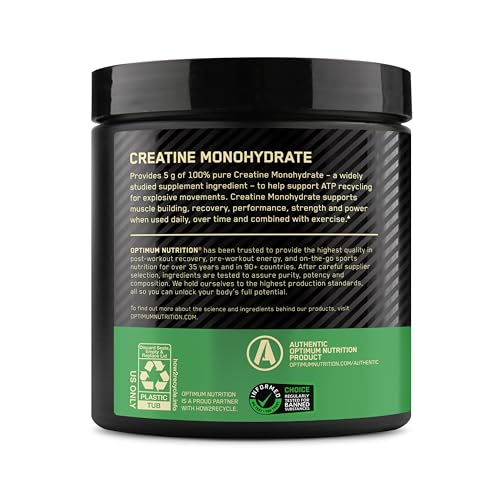 Optimum Nutrition Micronized Creatine Monohydrate Powder, Unflavored, 60 Servings, 300 Grams (Packaging May Vary) - My Store