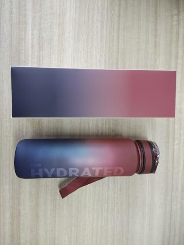 Sahara Sailor Water Bottle, 32/25/17oz Durable and Leakproof Water Bottles Motivational with Time Marker, Tritan, BPA Free, Wide Mouth with Easy Clean Brush for Gym, Travel, School, Office (1 Bottle) - My Store