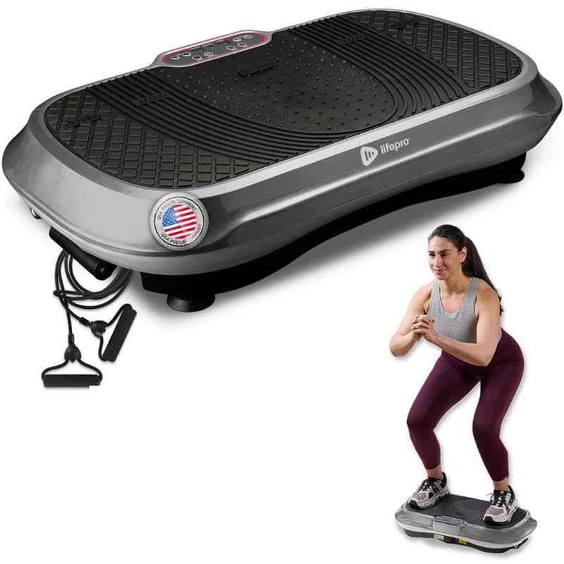 Lifepro Waver Vibration Plate Exercise Machine for Lymphatic Drainage, Muscle Activation, Full-Body Workout Vibrating Platform with Loop Bands, Fitness Equipment for Strength Toning & Fat Loss - My Store