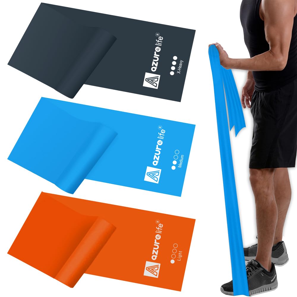 Resistance Bands,Professional Long Non-Latex Elastic Stretch Bands,Exercise Bands for Physical Therapy, Yoga, Pilates, Rehab, at-Home or The Gym Workouts, Strength Training - My Store