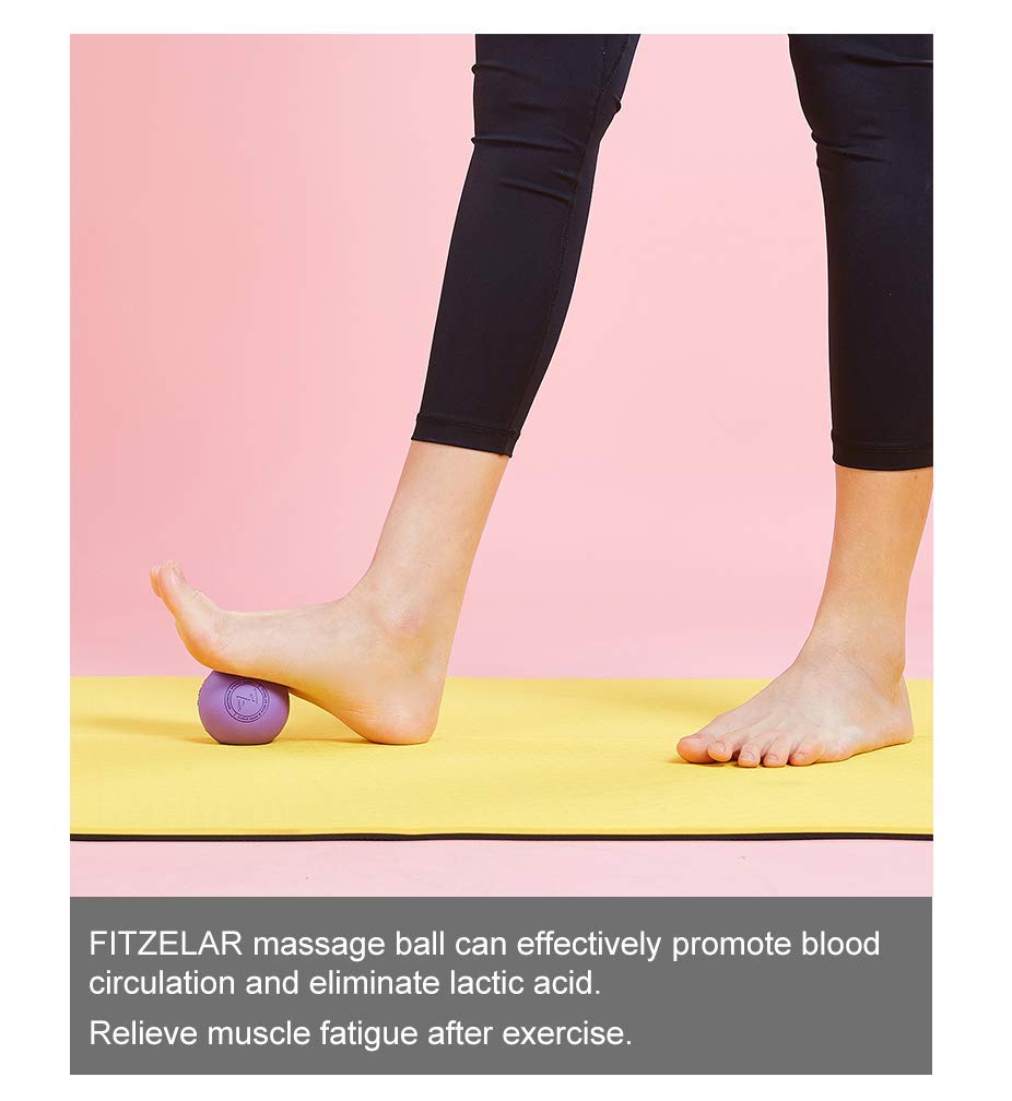 Massage Lacrosse Balls for Myofascial Release, SGS Certification, Massage Deep Tissue for Back and Shoulder, Trigger Point Therapy, Muscle Knots, Relieving Muscle Pain, Yoga Ball for Feet - My Store