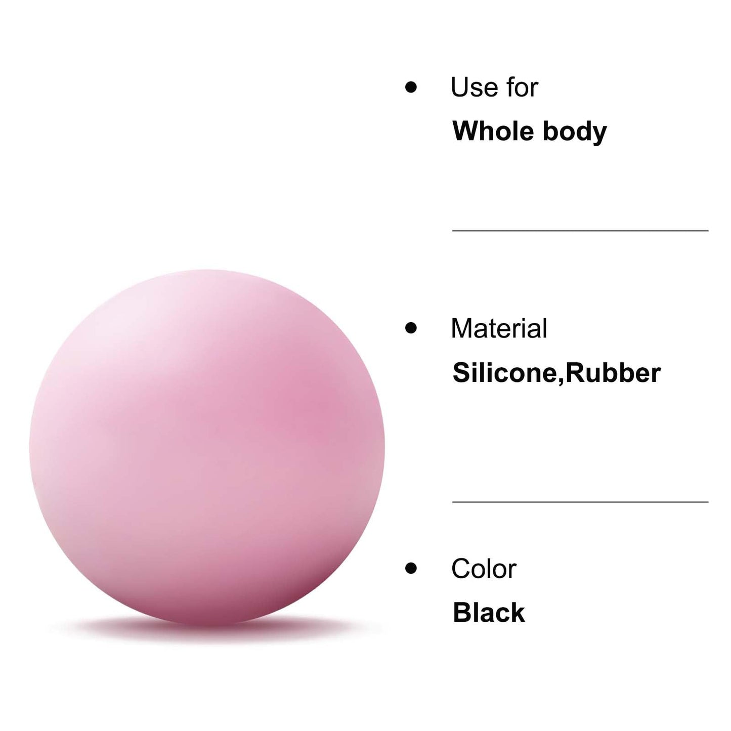 WOVTE Massage Lacrosse Ball for Sore Muscles, Shoulders, Neck, Back, Foot, Body, Deep Tissue, Trigger Point, Muscle Knots, Yoga and Myofascial Release (Blue) - My Store