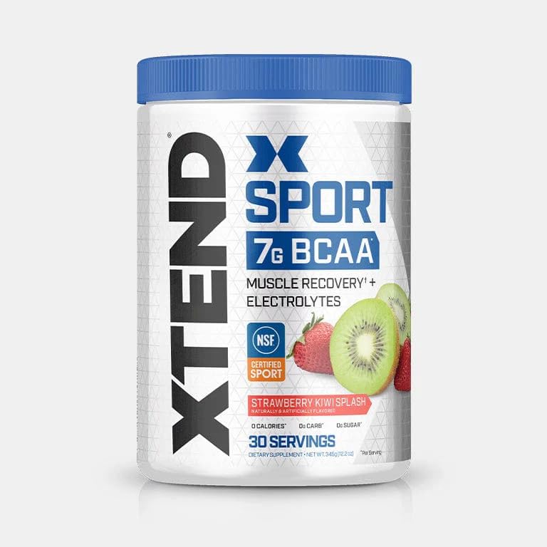 XTEND Sport BCAA Powder Blue Raspberry Ice - Electrolyte Powder for Recovery & Hydration with Amino Acids - 30 Servings
