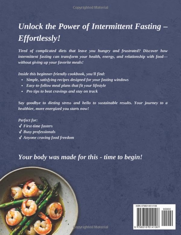 Intermittent Fasting Cookbook for Beginners: Easy Recipes with 28-Day Meal Plan to Burn Fat, Boost Energy & Improve Metabolism — Quick Prep, Keto-Friendly Options - My Store