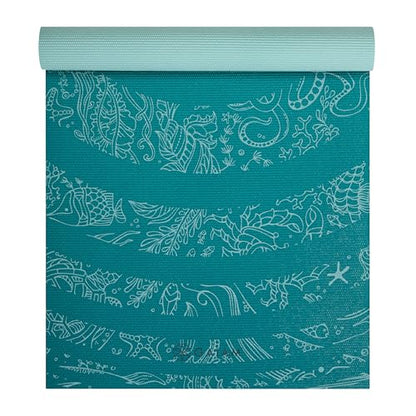 Gaiam Print Yoga Mat, Non Slip Exercise & Fitness Mat for All Types of Yoga, Pilates & Floor Exercises - My Store