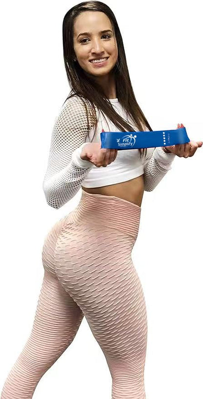 Fit Simplify Resistance Loop Exercise Bands with Instruction Guide and Carry Bag, Set of 5 - My Store