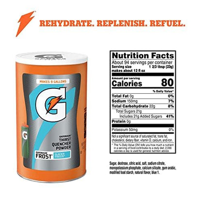 Gatorade Thirst Quencher Powder, Frost Glacier Freeze, 76.5 Ounce, Pack of 1 - My Store