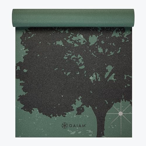 Gaiam Print Yoga Mat, Non Slip Exercise & Fitness Mat for All Types of Yoga, Pilates & Floor Exercises - My Store