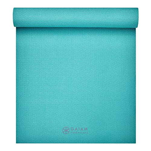 Gaiam Essentials Thick and Thin Yoga Mat Fitness & Exercise Mat with Easy-Cinch Carrier Strap - My Store