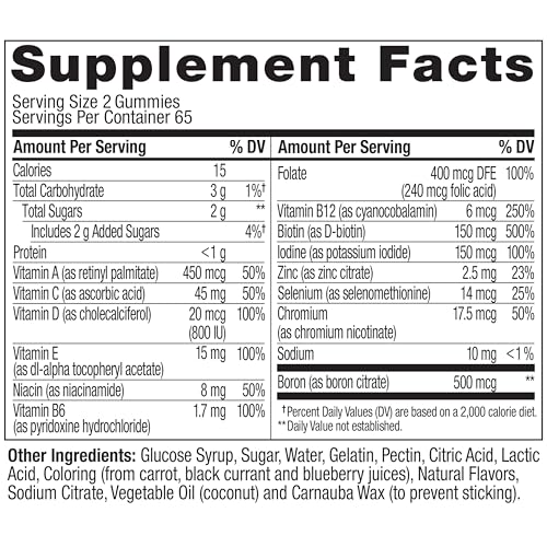 OLLY Women's Multivitamin Gummy, Vitamins A, D, C, E, Biotin, Folic Acid, Adult Chewable Vitamin, Berry Flavor, 45 Day Supply - 90 Count - My Store