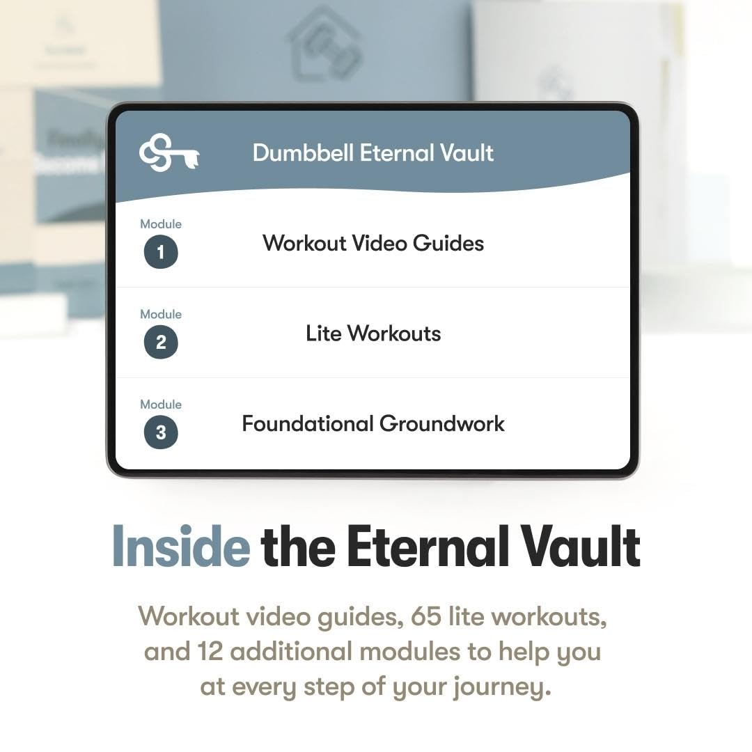 The Dumbbell Home Workout Journal. 13 Week Program. Fitness Planner/Workout Book that Only Requires Dumbbells. Workout Journal for Women & Men. - My Store