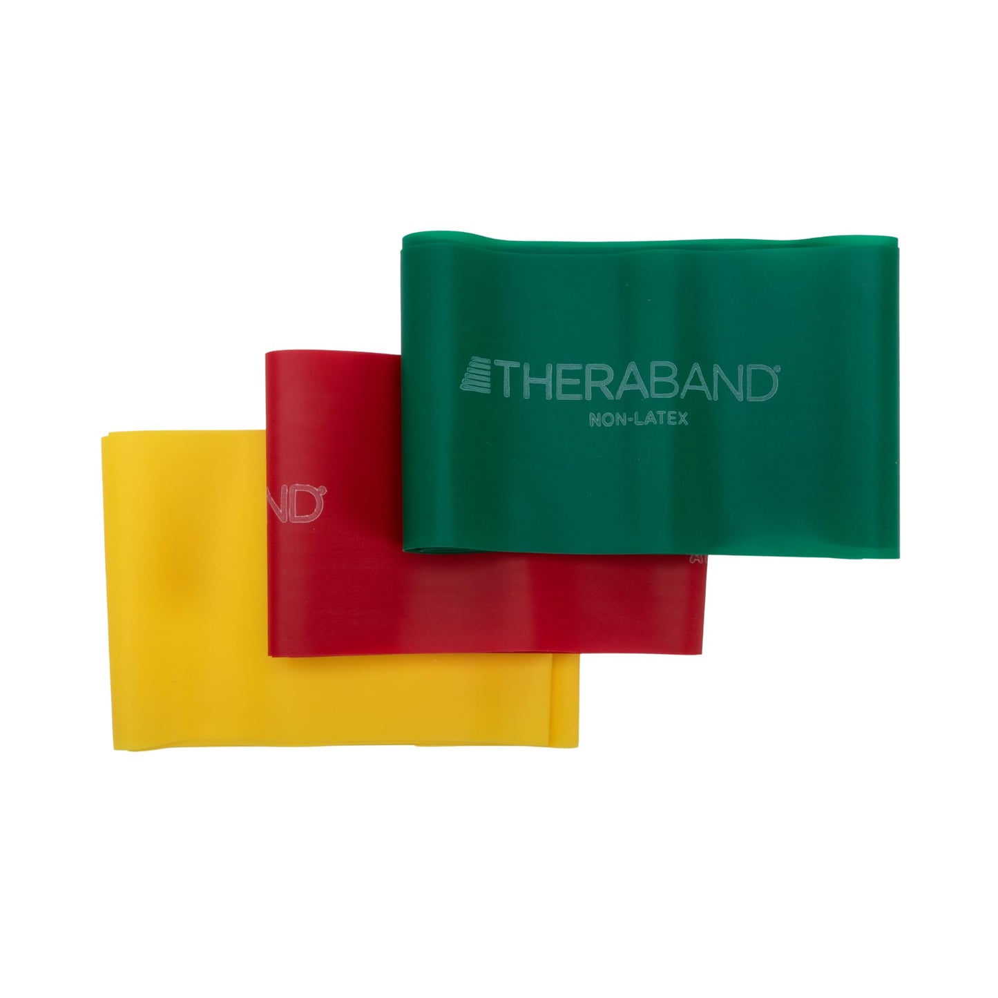 THERABAND Resistance Bands Set, Beginner Kit, Yellow, Red, Green, Non-Latex Elastic Bands for Exercise & Physical Therapy, Strength Training Bands for Upper & Lower Body Fitness - My Store