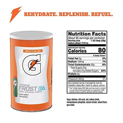 Gatorade Thirst Quencher Powder, Frost Glacier Freeze, 76.5 Ounce, Pack of 1 - My Store