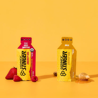 Honey Stinger Organic Fruit Smoothie Energy Gel, Gluten Free & Caffeine Free, for Exercise, Running and Performance, Sports Nutrition for Home & Gym, Pre and Mid Workout, 12 Pack, 13.2 Ounce