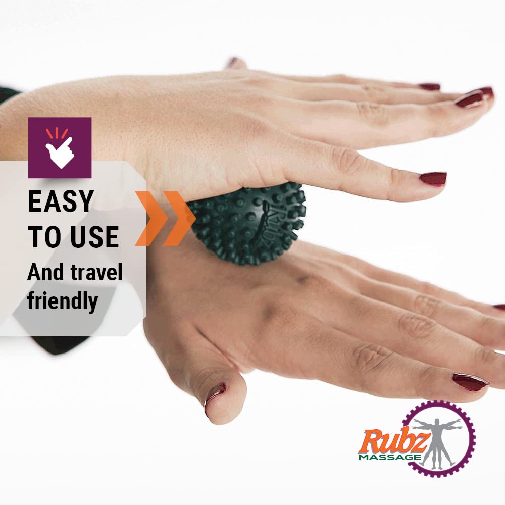 Due North Foot Rubz Hand & Back Massage Ball - Relieve Pain from Plantar Fasciitis, Tight Muscles & Sore Feet - Massage Tool - My Store