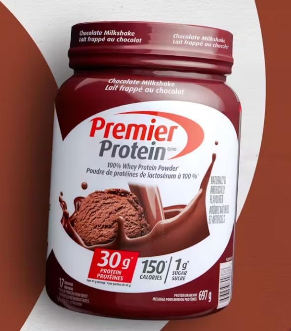 Premier Protein Powder, Vanilla Milkshake, 30g Protein, 1g Sugar, 100% Whey Protein, Keto Friendly, No Soy Ingredients, Gluten Free, 17 Servings, 23.3 Ounces - My Store