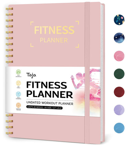 Fitness Workout Journal for Women & Men, A5(5.5" x 8.2") Workout Log Book Planner for Tracking, Progress, and Achieving Your Wellness Goals - Green - My Store