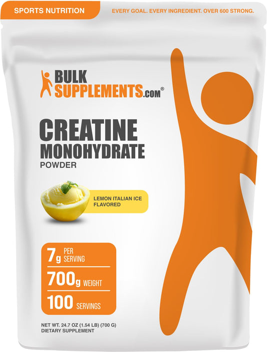 BulkSupplements.com Creatine Monohydrate Powder - Micronized Creatine Powder, Unflavored - Pure & Gluten Free, 5g per Serving, 500g (1.1 lbs) (Pack of 1) - My Store