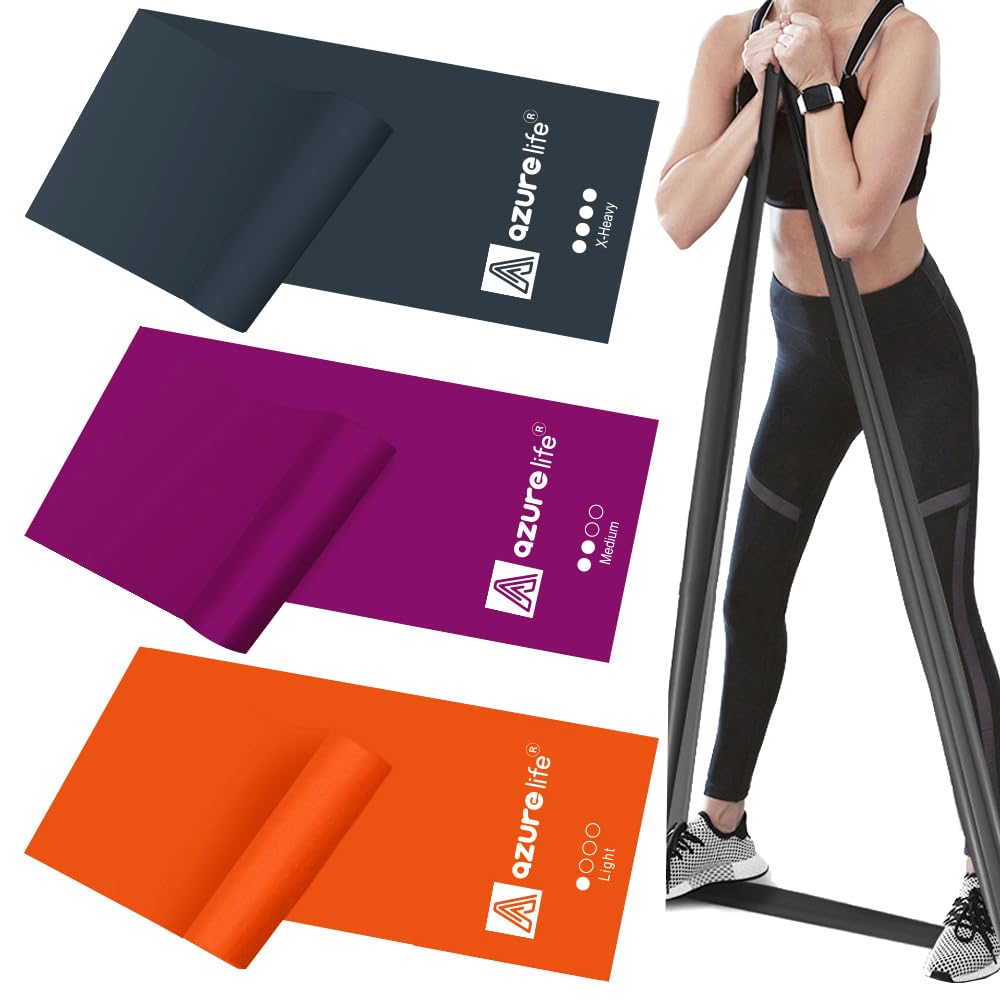 Resistance Bands,Professional Long Non-Latex Elastic Stretch Bands,Exercise Bands for Physical Therapy, Yoga, Pilates, Rehab, at-Home or The Gym Workouts, Strength Training - My Store