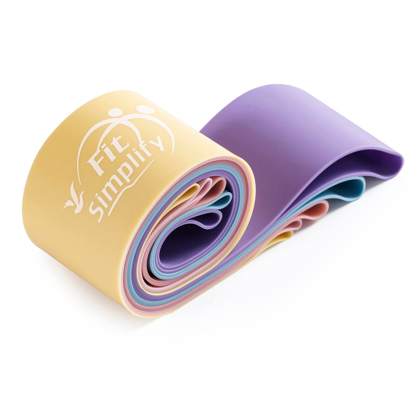 Fit Simplify Resistance Loop Exercise Bands with Instruction Guide and Carry Bag, Set of 5 - My Store