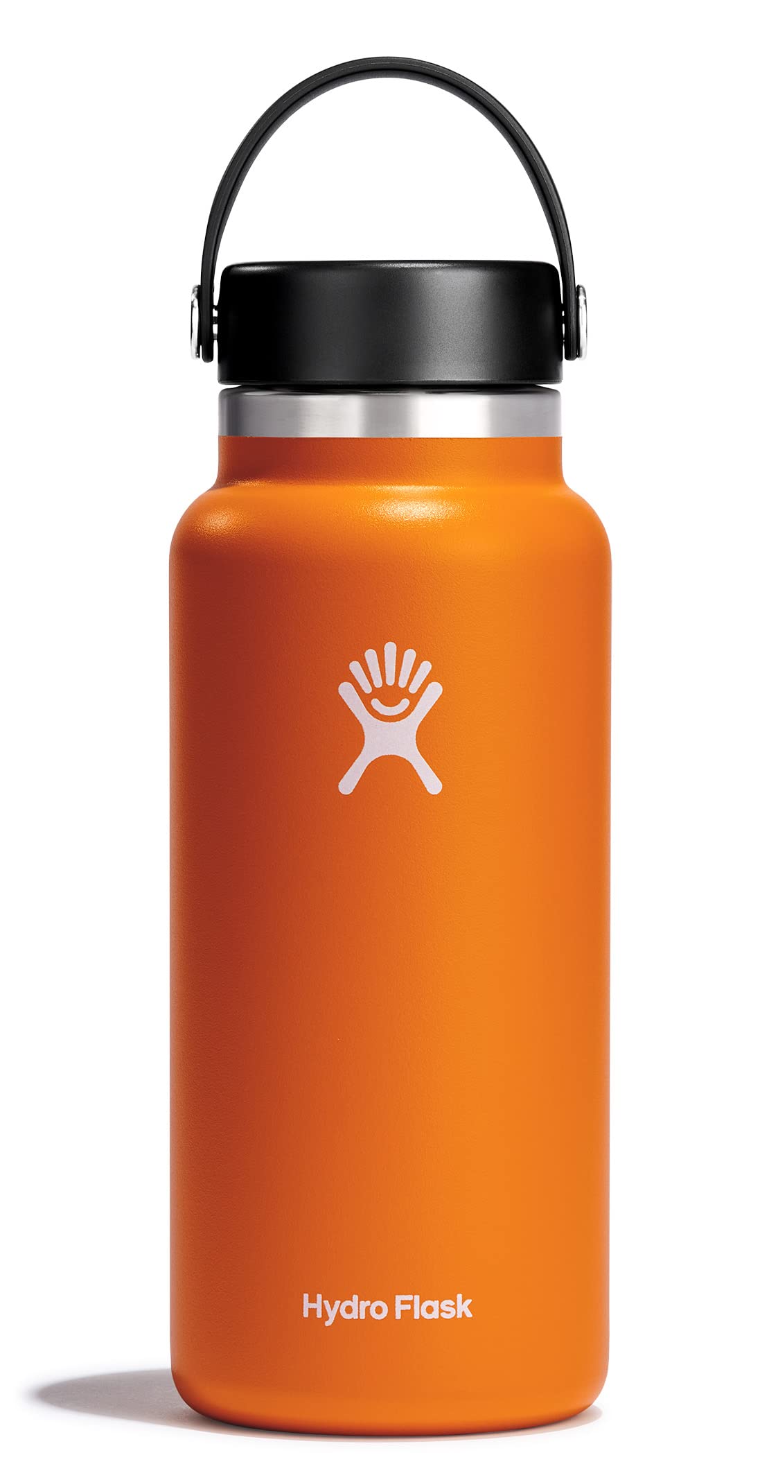 Hydro Flask Water Bottle - Insulated Stainless Steel - Wide Mouth Flex Lid, Non Spill, Leakproof and Refillable in 32 Oz Stone Gray