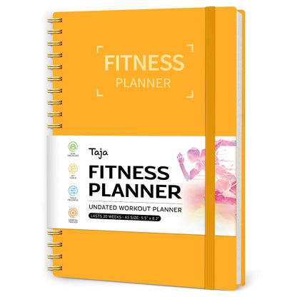Fitness Workout Journal for Women & Men, A5(5.5" x 8.2") Workout Log Book Planner for Tracking, Progress, and Achieving Your Wellness Goals - Green - My Store