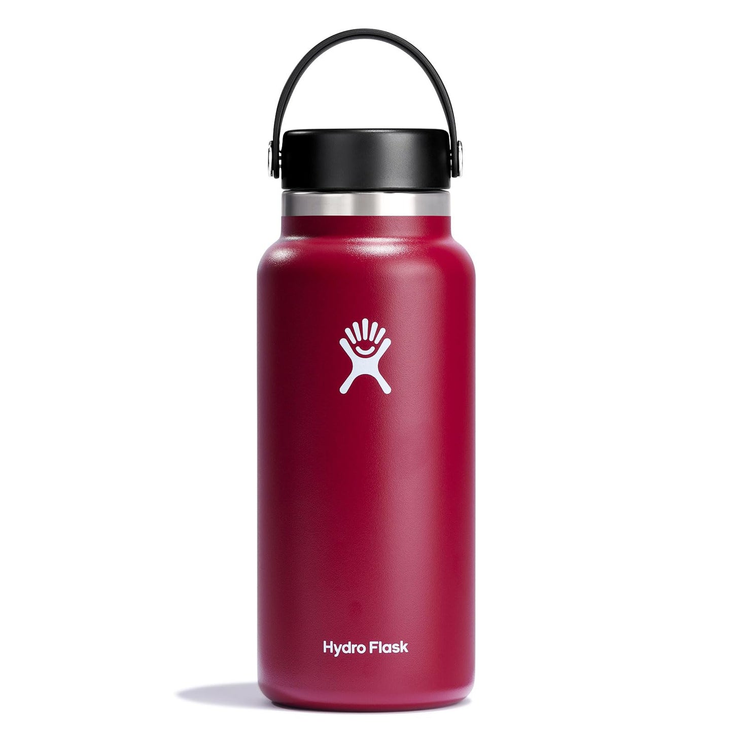 Hydro Flask Water Bottle - Insulated Stainless Steel - Wide Mouth Flex Lid, Non Spill, Leakproof and Refillable in 32 Oz Stone Gray