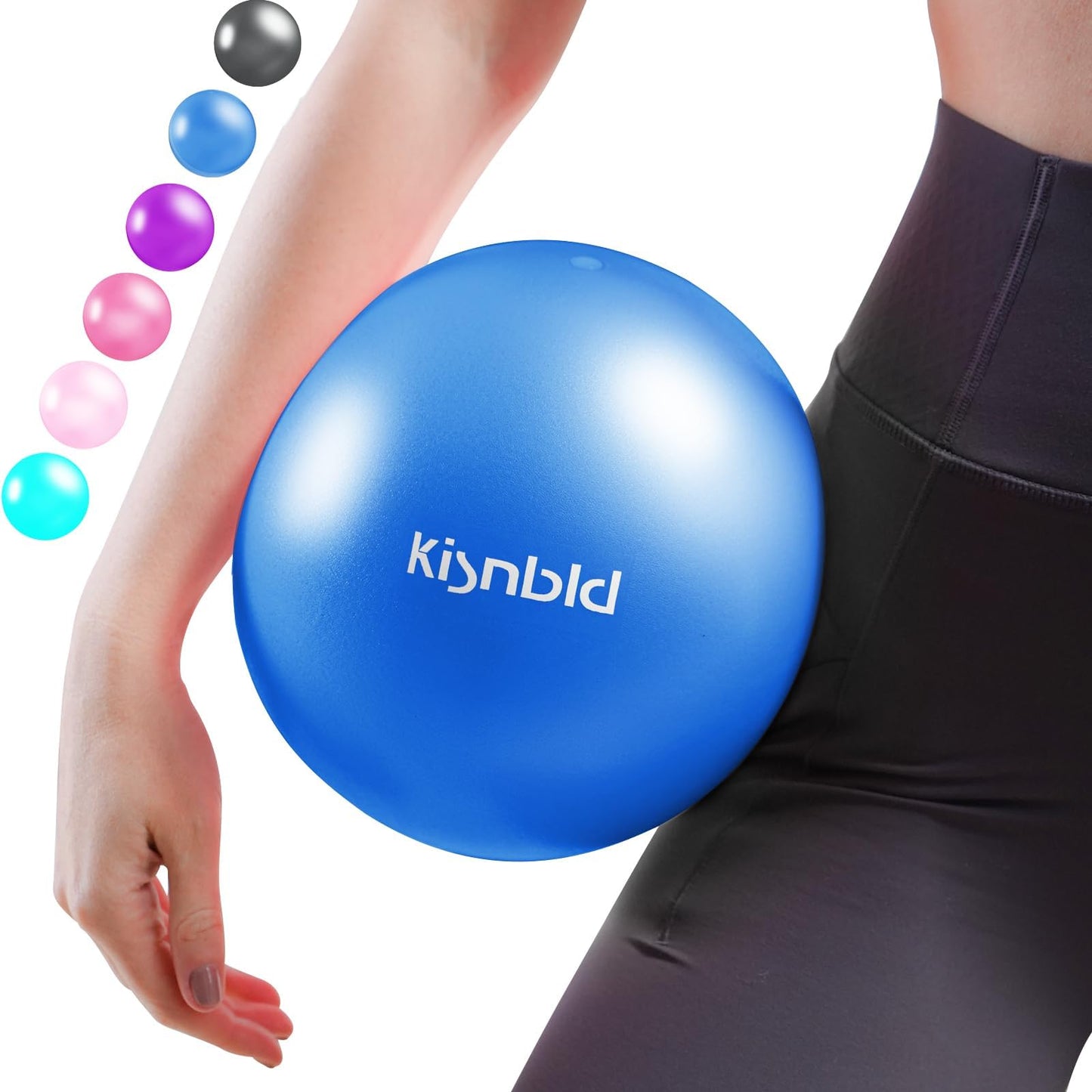 Small Exercise Ball, 9 Inch Mini Pilates Ball, Anti Burst and Slip Resistant Mini Yoga Ball for Stability, Fitness, Physical Therapy, Stretching & Core Strength Workout at Home Gym & Office - My Store