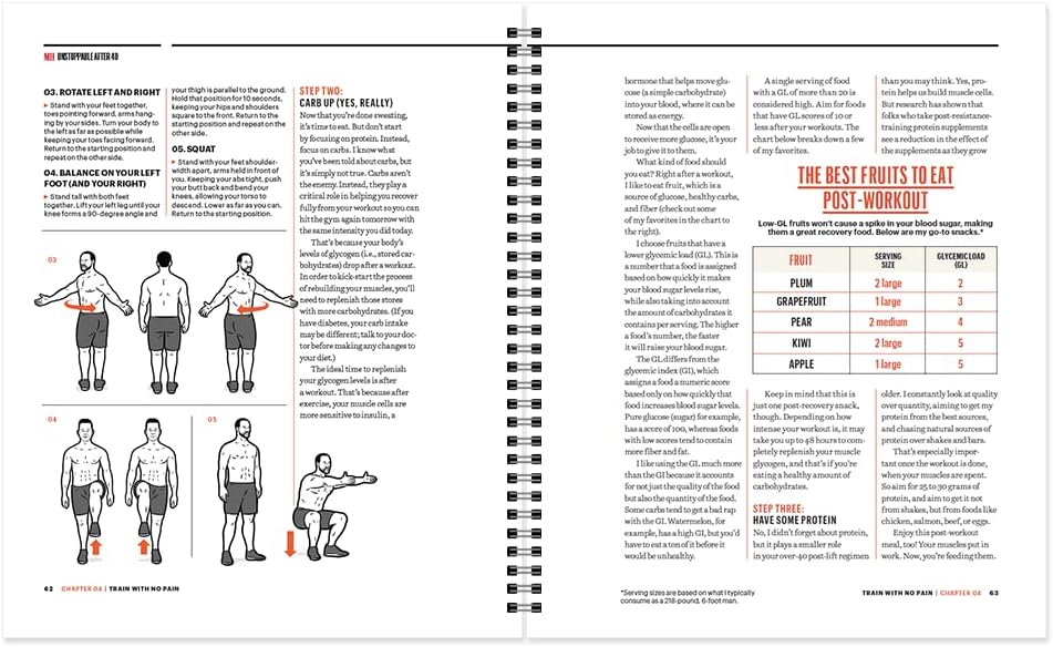 Men's Health Unstoppable After 40: The Secret to Supercharging Recovery, Avoiding Injury, and Never Slowing Down. Convenient at-Home Workout Planner for All Fitness Levels - My Store